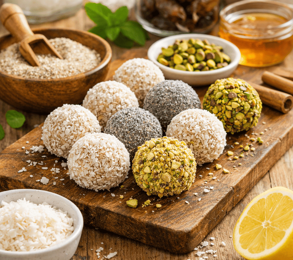 Fehér mákos energiagolyó